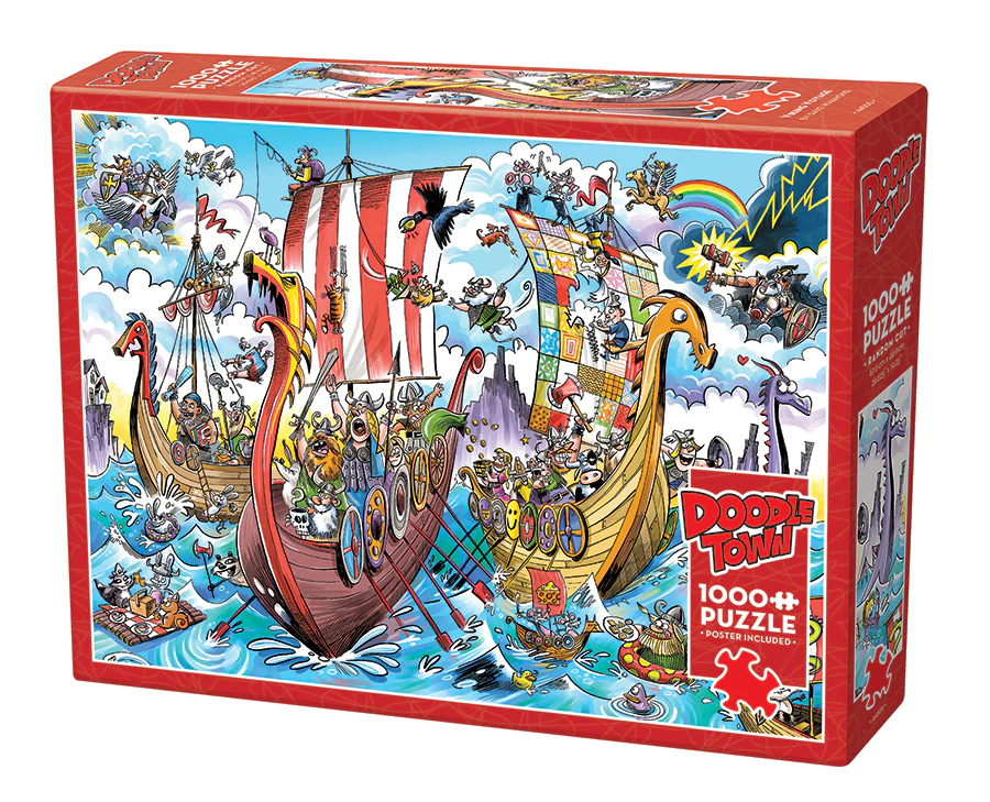 1000pc - DoodleTown: Viking Voyage